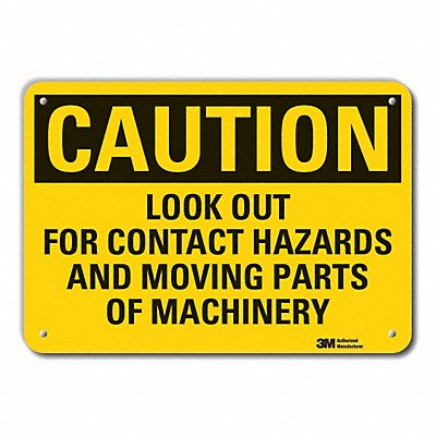 Caution Sign 10 inx14 in Plastic