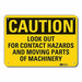 Caution Sign 10 inx14 in Plastic