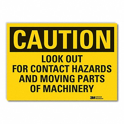 Caution Sign 10in x 14in Non-PVC Polymer