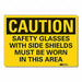 Eye Caution Rflct Label 10 in x 14 in