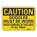 Caution Sign 10 in x 14 in Plastic