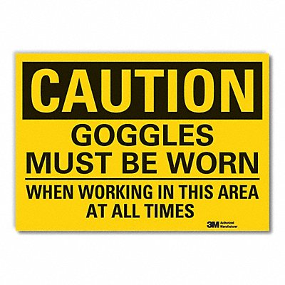 Caution Sign 10inx14in Non-PVC Polymer