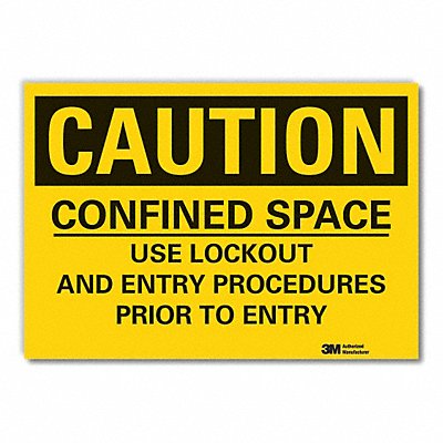Caution Sign 10inx14in Non-PVC Polymer