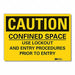 Caution Sign 10inx14in Non-PVC Polymer