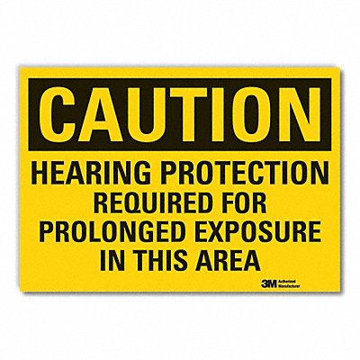 Caution Sign 7inx10in Non-PVC Polymer