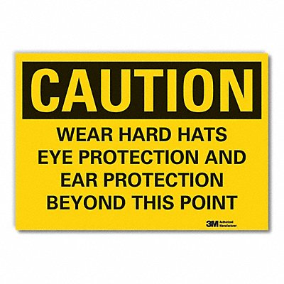 Caution Sign 10inx14in Non-PVC Polymer