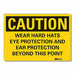 Caution Sign 10inx14in Non-PVC Polymer