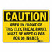 Elec Panel Caution Rflctv Label 10x14in