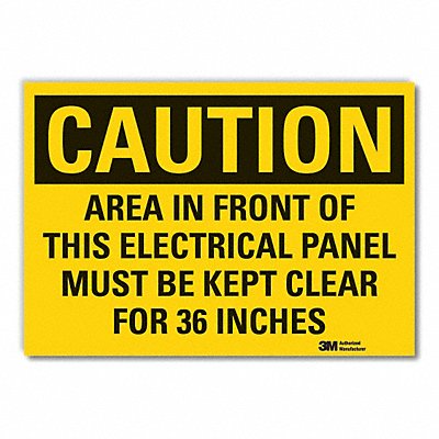 Caution Sign 10inx14in Non-PVC Polymer