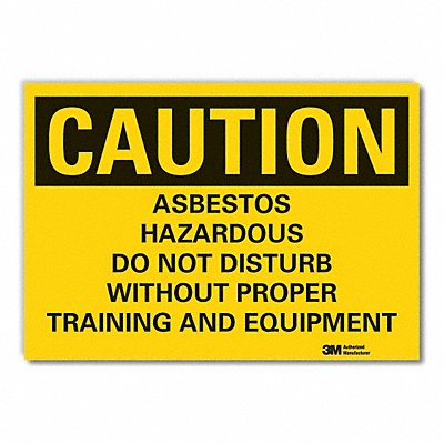 Caution Sign 7in x 10in Non-PVC Polymer