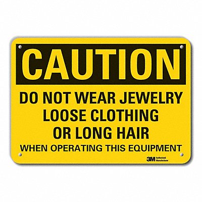 Caution Sign 10 inx14 in Plastic