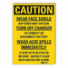 Caution Sign 14inx10in Non-PVC Polymer