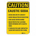 Caution Sign 10 in x 7 in Plastic