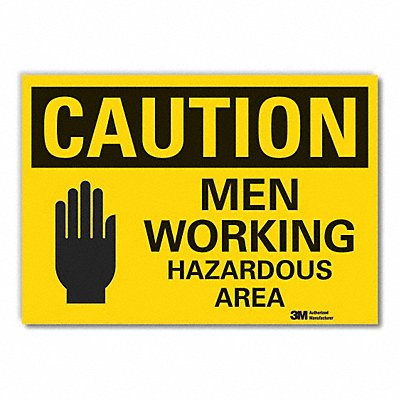 Caution Sign 7in x 10in Non-PVC Polymer