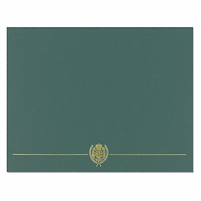 Certificate Cover Gold Green PK5