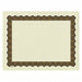 Certificate Gold Metallic Border PK100