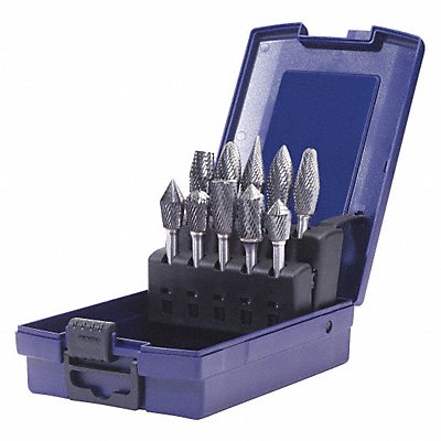 Carbide Bur Set Double Cut 10pcs.