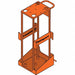 Barrier System Cart Orange 52 in Base H