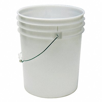 K4866 Pail Polyethylene Natural Open Head