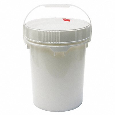 Pail Polyethylene White Open Head