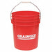 K2600 Pail Polyethylene Red Open Head