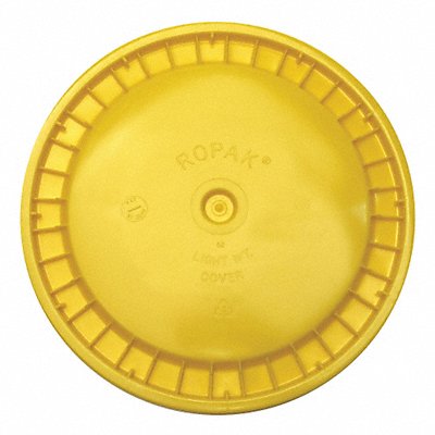 Plastic Pail Lid Yellow HDPE