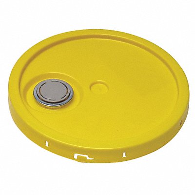 Plastic Pail Lid Yellow HDPE