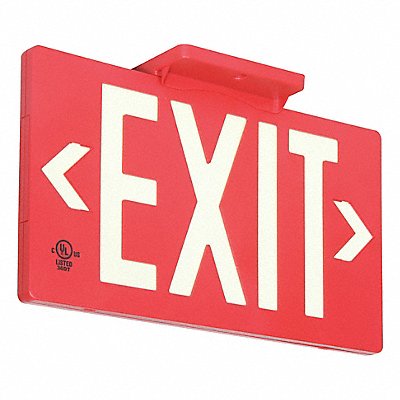 D6992 Exit Sign 8 3/4 in x 15 3/8 in Plastic