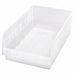 Shelf Bin Clear Polypropylene 6 in