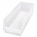 Shelf Bin Clear Polypropylene 6 in