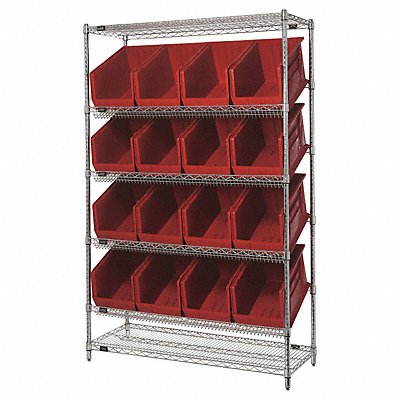 H7038 Pick Rack 18inx74inx48in Red