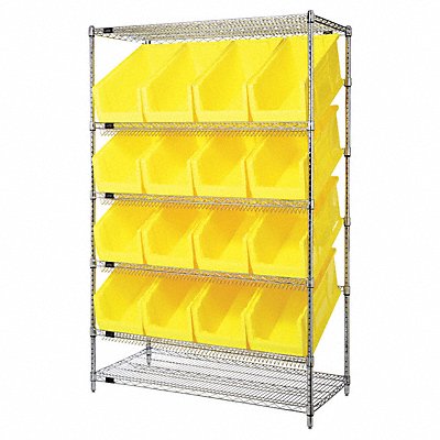 H7037 Pick Rack 24inx74inx48in Yellow