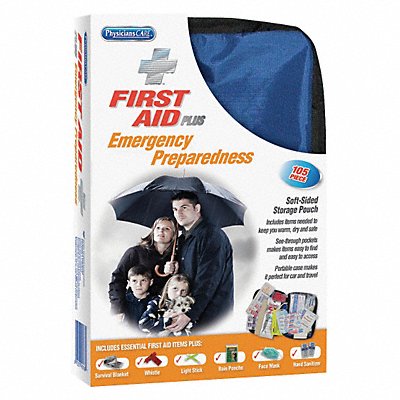 First Aid Kit Emergency Prep 105 pcs.