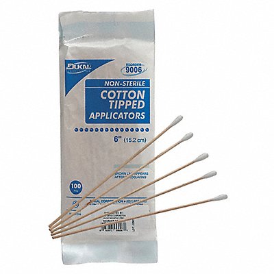 Cotton Tip Swab Non-Sterile 6 in PK100