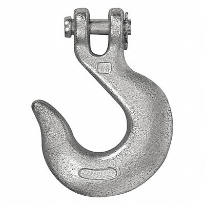 Slip Hook 1/4 in 2600 lb Clevis Silver