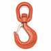 Hoist Hook 22 000 lb Latch Swivel Eye