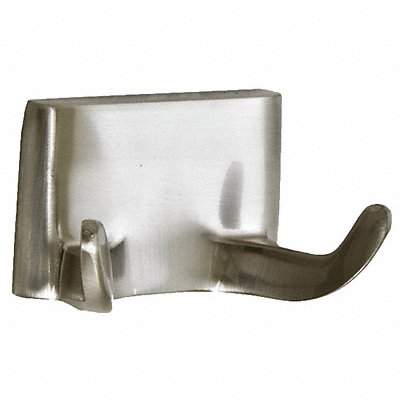 Bathroom Hook Zinc Satin 2 1/2 in W