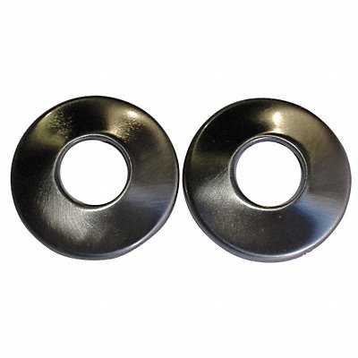 Rod Flanges Satin Nickel 1 3/4 in W PR