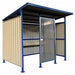 Smoking Shelter 100.4 x91 x96 in Slope