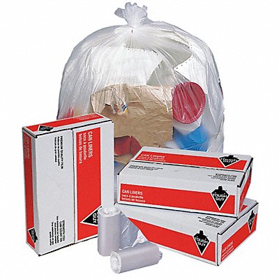 Trash Bags 45 gal Clear PK250