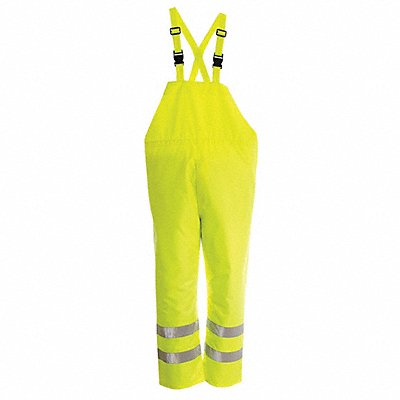 H7529 Rain Bib Overall Class E Yellow/Green M