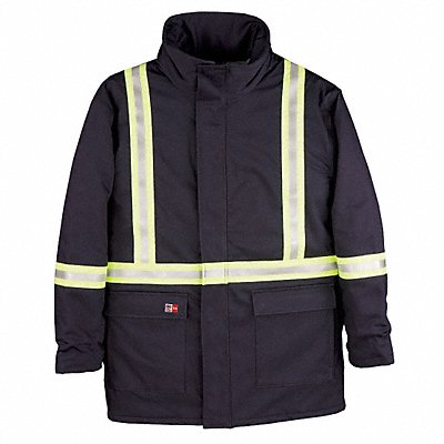 Flame-Resistant Parka Insulated XL Navy