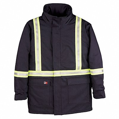 Flame-Resistant Parka Insulated XL Navy