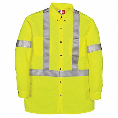 H5832 FR Long Sleeve Shirt Yellow L Button