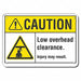 Caution Sign 7 inx10 in Plastic
