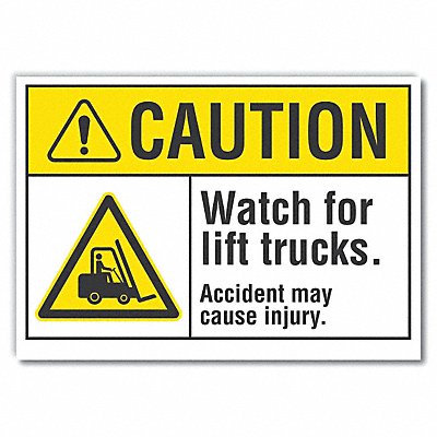 Caution Sign 10in x 14in Non-PVC Polymer