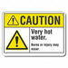 Caution Sign 7 in x 10 in Aluminum