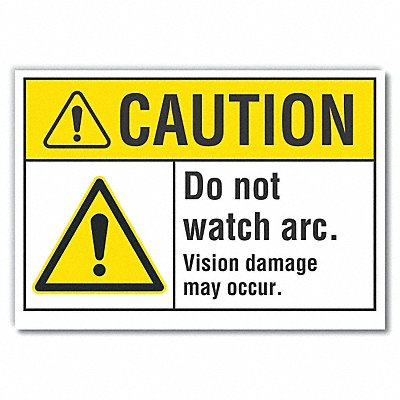 Caution Sign 7in x 10in Non-PVC Polymer