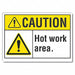 Caution Sign 7inx10in Non-PVC Polymer