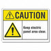 Caution Sign 10inx14in Non-PVC Polymer